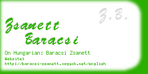 zsanett baracsi business card